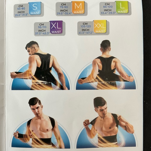 Magnifeko Posture Corrector Mens and Women’s XXL Back Shoulder Support - Picture 2 of 4
